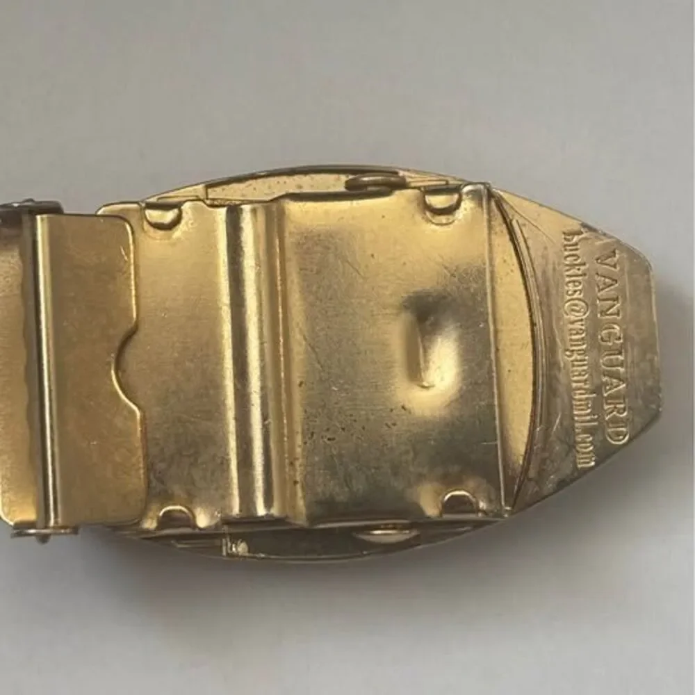 US Navy USS Asheville SSN-758 Submarine Enamel Belt Buckle – Evil Battle Chop